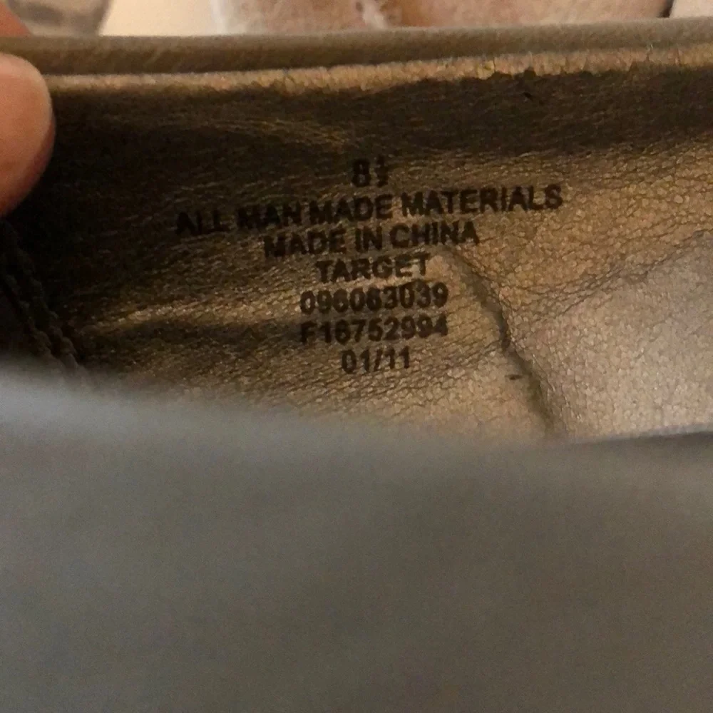 Mossimo Gray Hardware Flats